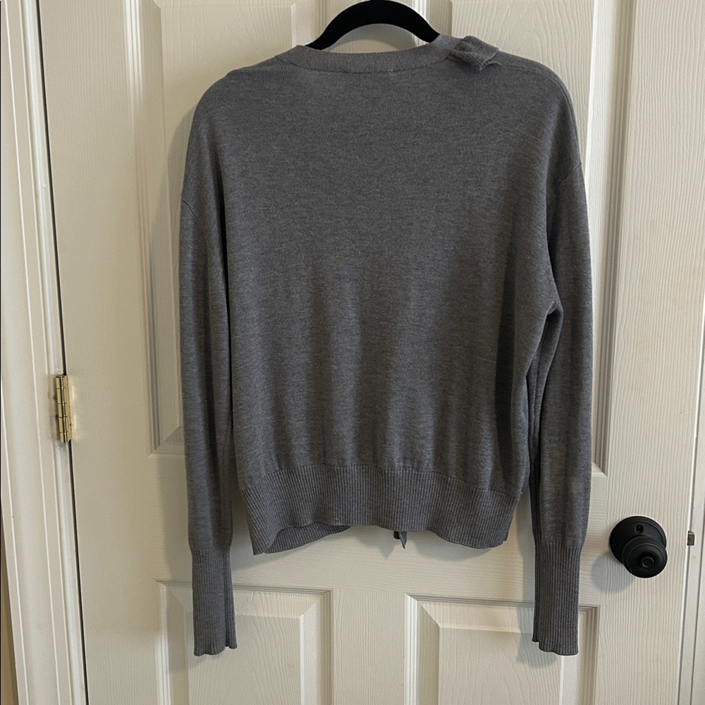 Cinq A Sept Tous Les Jours Gaetana Silk Cashmere Ruffle Trim Cardigan Sweater XS - Picture 5 of 8
